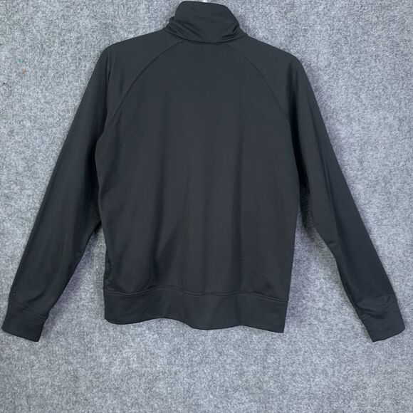 Nike Full Zip Light Weight Jacket Women M Black W/White Cording Pockets Raglan - Picture 7 of 12